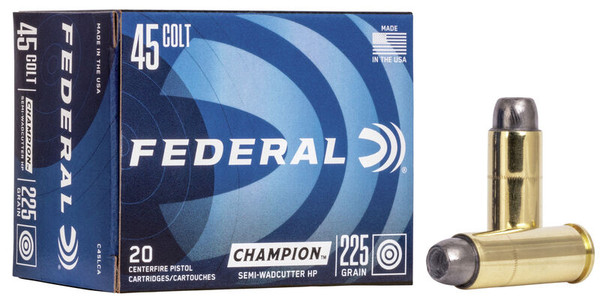 Federal .45 Colt 225gr Wadcutter ammunition