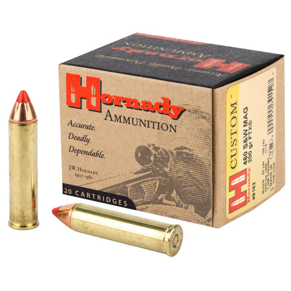 Hornady .460 S&W Magnum 200gr Jacketed Hollow Point (JHP) ammunition