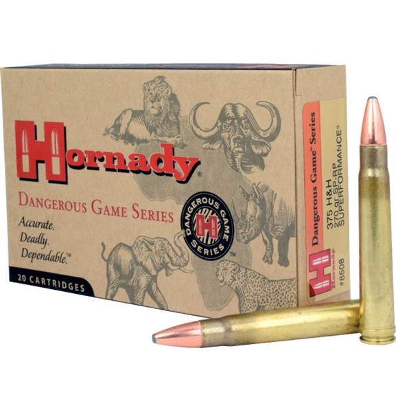 Hornady .375 H&H Magnum 270gr Soft Point ammunition