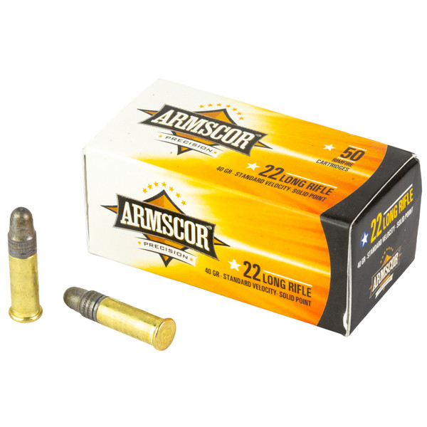 Armscor .22 LR 40gr Lead Round Nose (LRN) ammunition