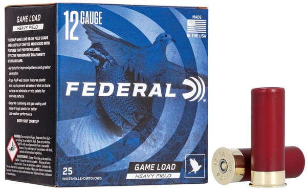 Federal Game Load Upland Heavy Field 12 Gauge 2.75" 1 1/8 oz. #7.5