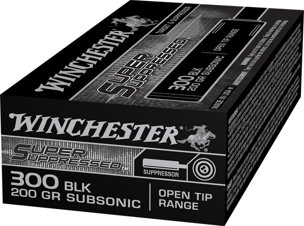 Winchester .300 AAC Blackout 200gr Open Tip Match (OTM) ammunition