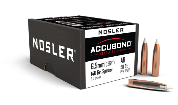 Nosler Bullets 6.5mm (0.264") 140 Grain AccuBond