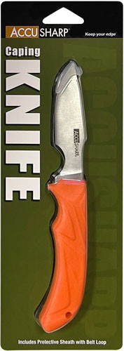 AccuSharp Caping Knife - 3" Blade Non-Slip Grip with Sheath