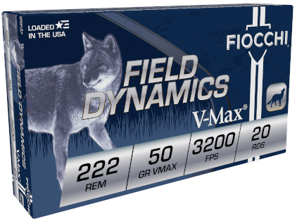 Fiocchi .222 Remington 50gr Polymer Tipped ammunition