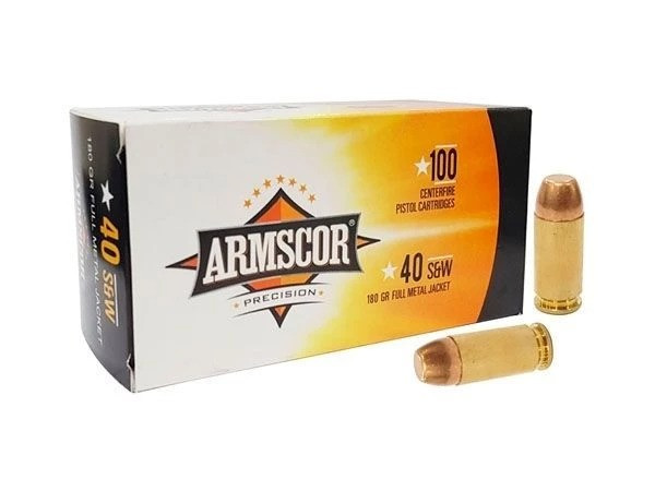Armscor .40 S&W 180gr Full Metal Jacket (FMJ) ammunition