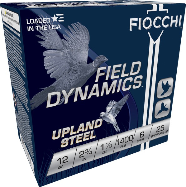 Fiocchi Field Dynamics Upland Steel 12 Gauge 2.75" 1 1/8 oz. #6