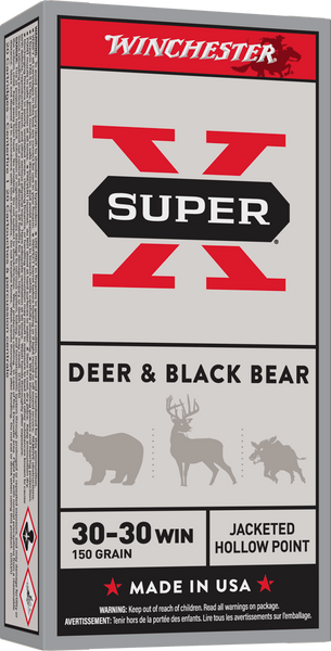 Winchester .30-30 Winchester 150gr Jacketed Hollow Point (JHP) ammunition