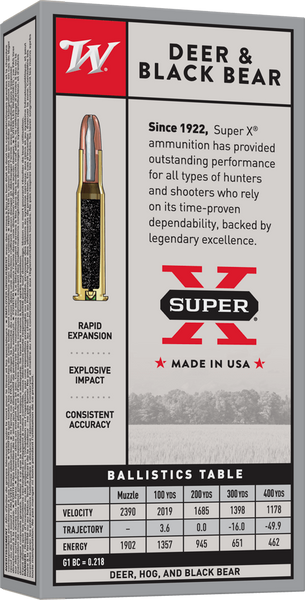 Winchester .30-30 Winchester 150gr Jacketed Hollow Point (JHP) ammunition