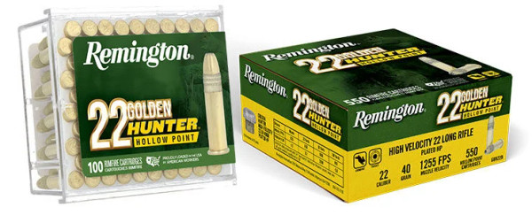 Remington .22 LR 40gr Hollow Point (HP) ammunition