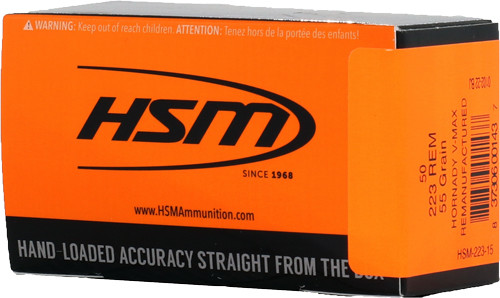 HSM Ammo .223 Remington 55gr Polymer Tipped ammunition
