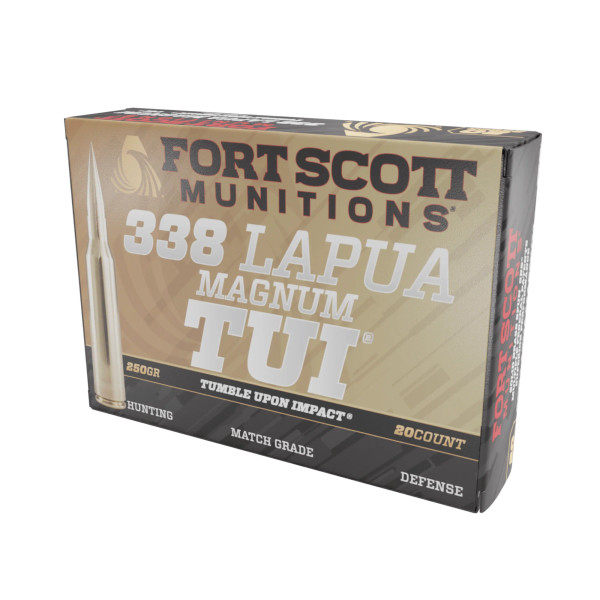 Fort Scott Munitions .338 Lapua Magnum 250gr Solid ammunition