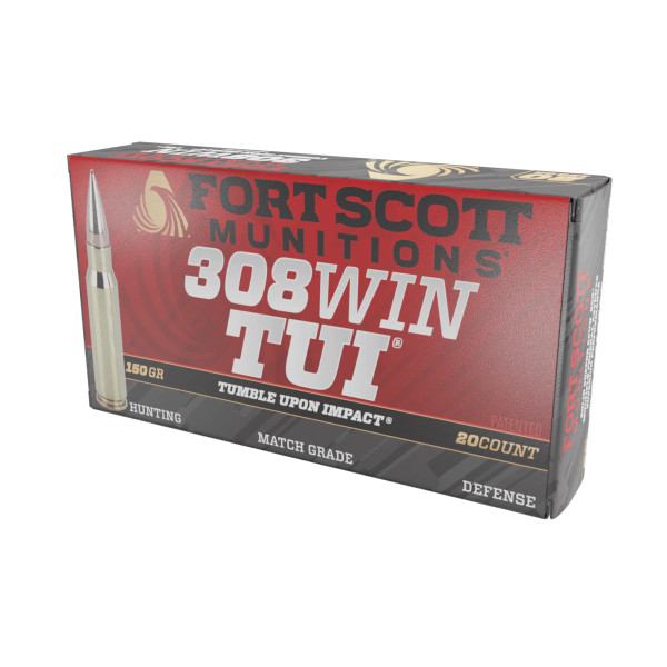 Fort Scott Munitions .308 Winchester 150gr Solid ammunition