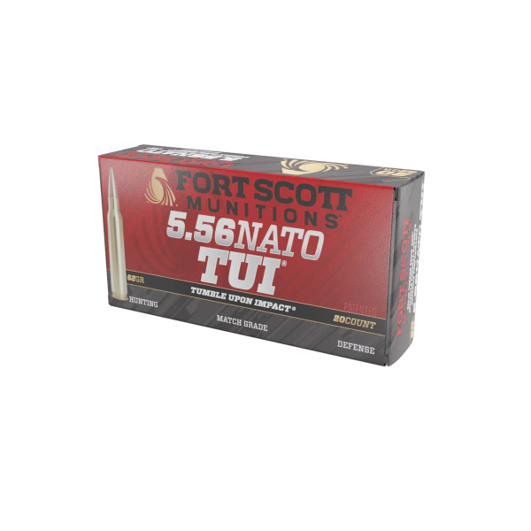 Fort Scott Munitions 5.56 NATO 62gr Solid Copper ammunition