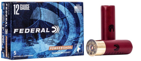 Federal Power-Shok 12 Gauge 3" 1 15/16 oz. #4 Buck