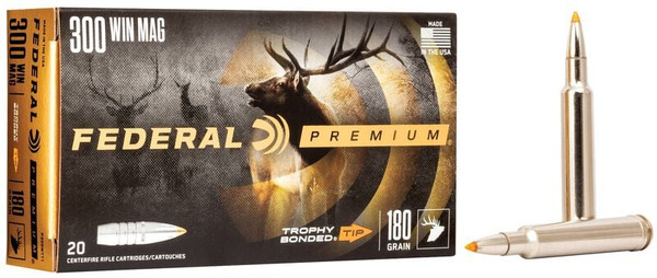 Federal .300 Winchester Magnum 180gr Polymer Tipped ammunition