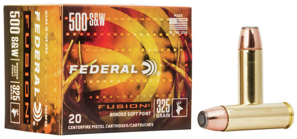 Federal Fusion 500 S&W 325 Grain Soft Point
