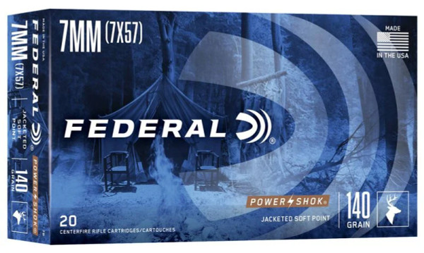 Federal 7mm Mauser 140gr Soft Point ammunition