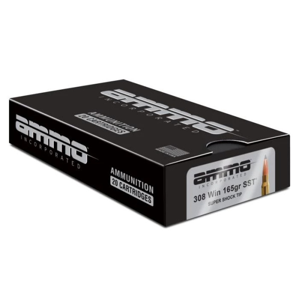 Ammo Inc .308 Winchester 165gr Polymer Tipped ammunition
