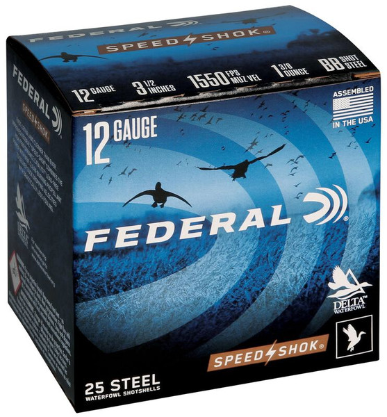 Federal Speed-Shok 12 Gauge 3.5" 1 3/8 oz. #BB