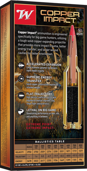 Winchester .300 Winchester Short Magnum 180gr Polymer Tipped ammunition