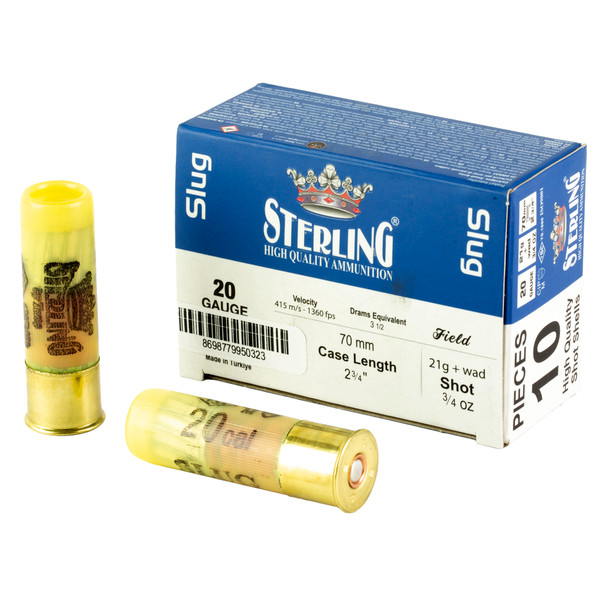 Sterling Big Game 20 Gauge 2.75" 7/8 oz. Slug