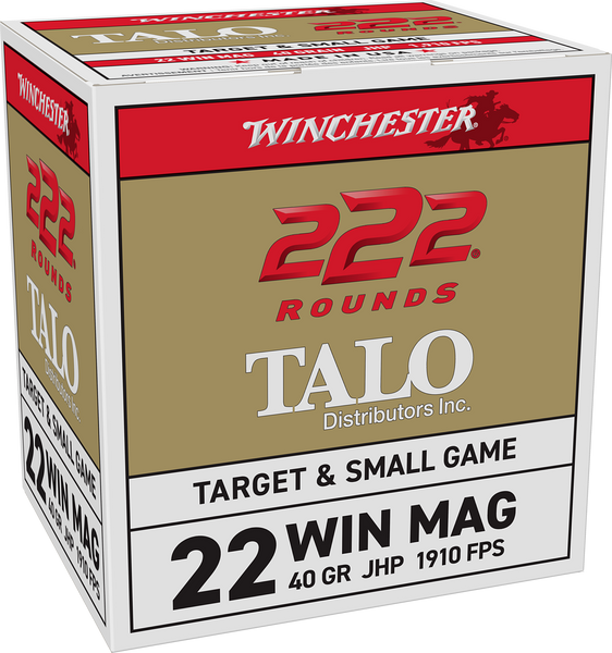 Winchester .22 WMR 40gr Jacketed Hollow Point (JHP) ammunition