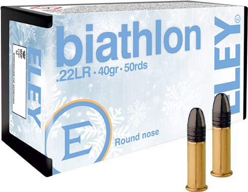 Eley .22 LR 40gr Lead Round Nose (LRN) ammunition