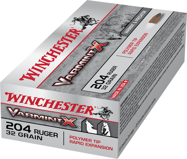 Winchester .204 Ruger 32gr Polymer Tipped ammunition