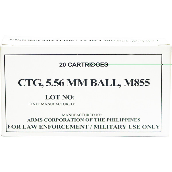 Armscor 5.56 NATO 62 Grain M855 Full Metal Jacket