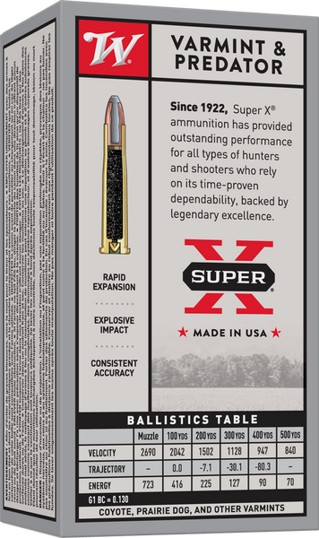 Winchester Super X .22 Hornet 45 Grain JSP