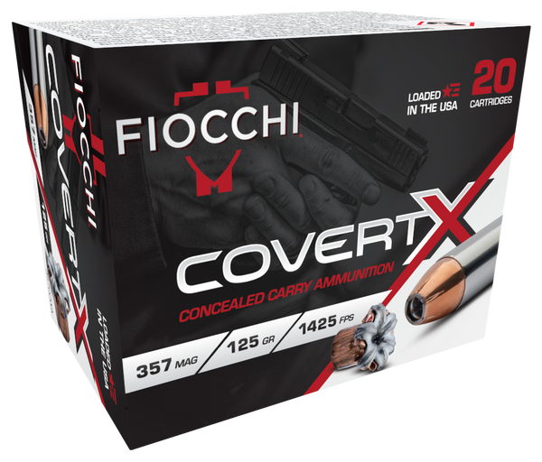 Fiocchi .357 Magnum 125gr Jacketed Hollow Point (JHP) ammunition
