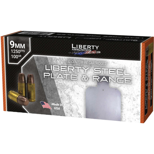 Liberty Steel Plate & Range 9mm 100 Grain Lead Free SinterFire Frangible