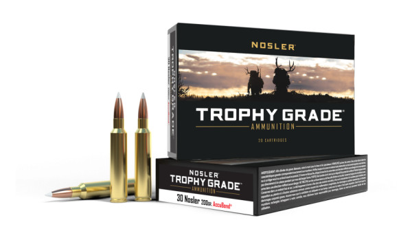 Nosler Trophy Grade .30 Nos 200 Grain AccuBond