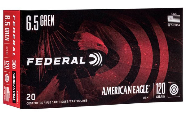 Federal 6.5 Grendel 120gr Open Tip Match (OTM) ammunition