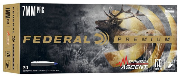Federal 7mm PRC 170gr Polymer Tipped ammunition