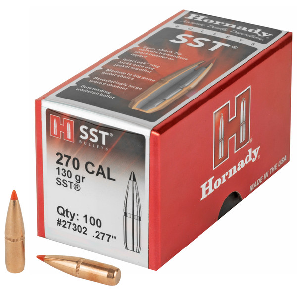 Hrndy Sst 270cal .277 130gr 100ct 27302 Hornady