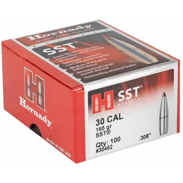 Hrndy Sst 30cal .308 165gr 100ct 30452 Hornady