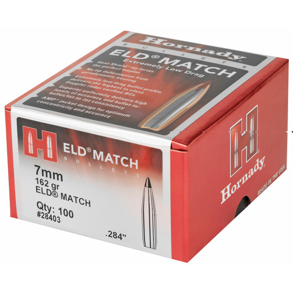 Hrndy Eld-m 7mm .284 162gr 100ct 28403 Hornady