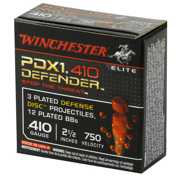 Win Defender 410ga 2.5" 3/12 Disc 10 020892020054 S410PDX1 Winchester Ammunition
