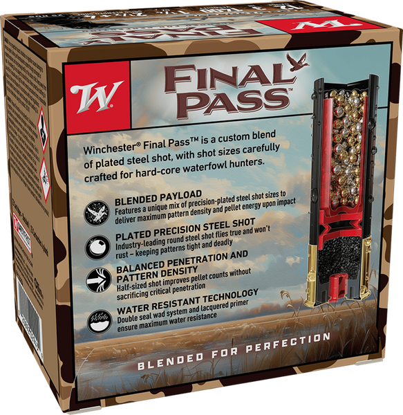 Winchester Final Pass 12ga 3" - 1-1/4oz #2.5 25rd 10bx/cs 020892029439