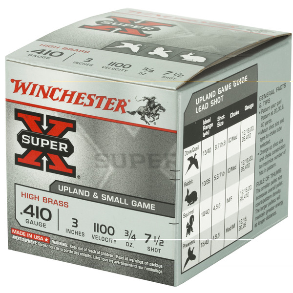 Win Sprx 410ga 3" #7.5 25/250 020892017009 X413H7 Winchester Ammunition