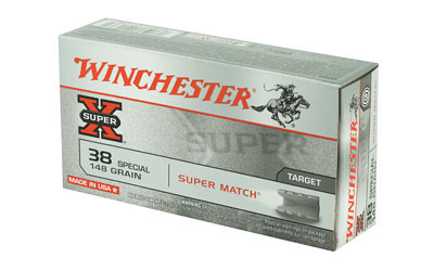 Winchester Super-X .38 Special 148gr Lead Wadcutter (LWC)