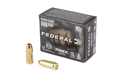 Federal Personal Defense Punch 9mm Luger 115gr Jacketed Hollow Point (JHP)