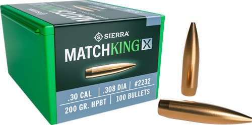 MatchKing-X 0.308" 200gr Hollow Point Boat Tail (HPBT)