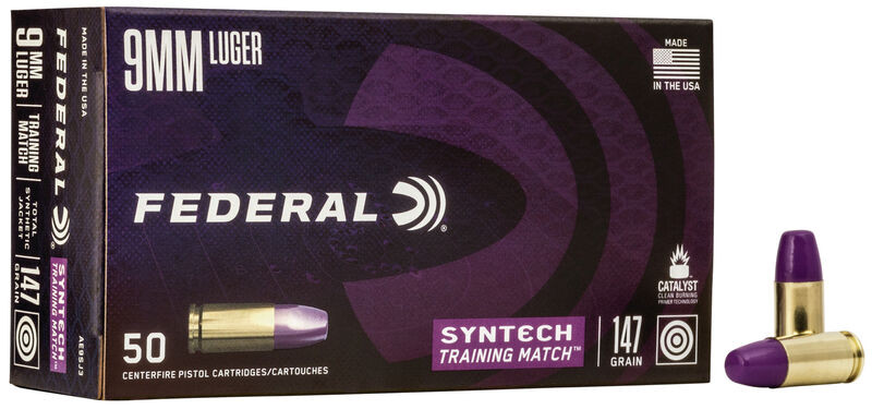 Federal 9mm Luger 147gr Total Synthetic Jacket (TSJ) ammunition