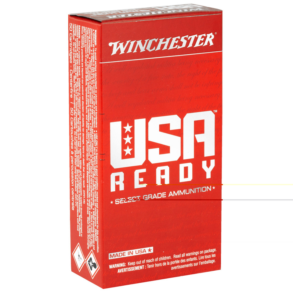 Winchester 9mm Luger 115gr Full Metal Jacket (FMJ) ammunition