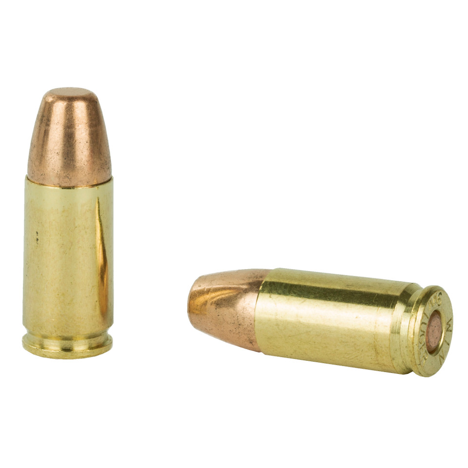 Winchester 9mm Luger 115gr Full Metal Jacket (FMJ) ammunition