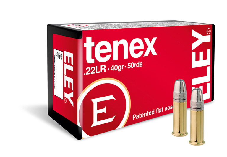 ELEY Tenex .22 LR 40 Grain Lead Flat Nose (LFN)
