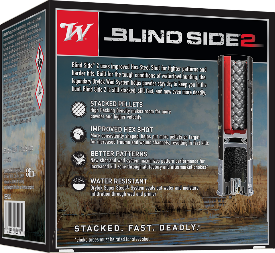 Winchester Blind Side 2 12 Gauge 3.5" 1 5/8 oz. #2
